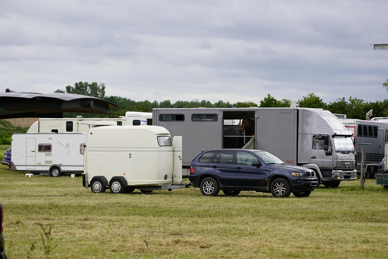 Deep Cycle Battery powering commercial vehicles and trailers including horse transport trucks and recreational vehicles
